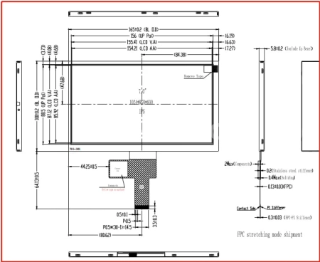 ЖК дисплей 7" KD070HDFIA030-01