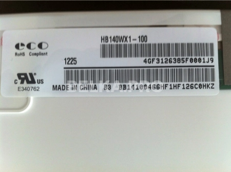 ЖК дисплей 14" HB140WX1-100