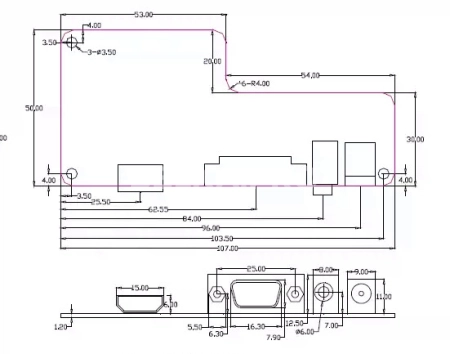 Контроллер RTD2556V3.0 в сборе для NV156FHM-N65