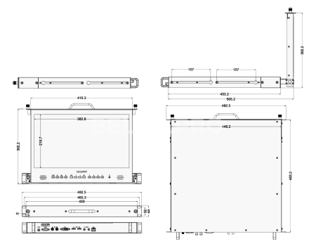 Встраиваемый монитор 17,3" Lilliput RM-1730S