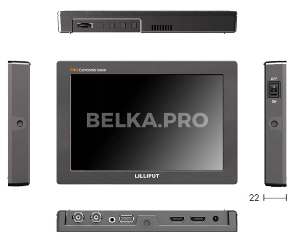 SDI монитор 7" Lilliput Q7 Pro