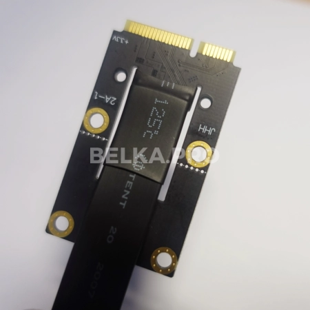Плата адаптера mini-PCIe-PCIe x1 с кабелем