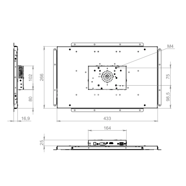 Встраиваемый монитор 17,3" FS173WMKE-90S1-H