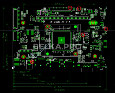 Контроллер дисплея DP/HDMI/VGA/MP JX-M9104-DP