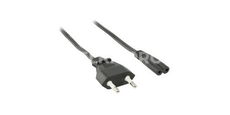 Кабель питания 0.5 м, (F) - розетка 220В, 2 pin, Telecom IEC-320-C7