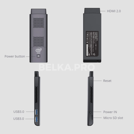 Мини-компьютер X50-N4100 4/128/WF/BT