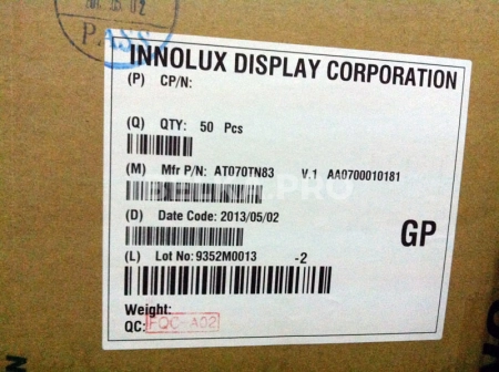 ЖК дисплей 7,0" AT070TN83 V1