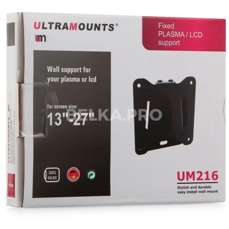 Кронштейн настенный для монитора VESA Ultramounts UM 216