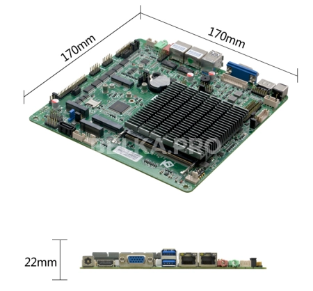 Материнская плата Mini-ITX с процессором ITX-B641_J112L (J6412)