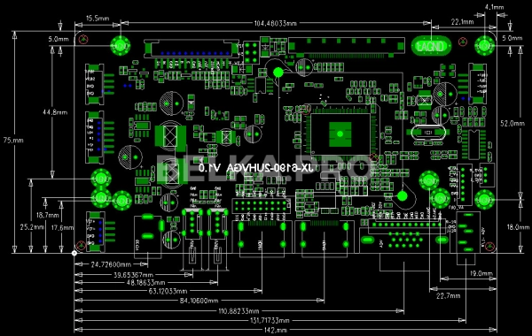 Контроллер дисплея HDMI/VGA/MP JX-6190-2UHVGA