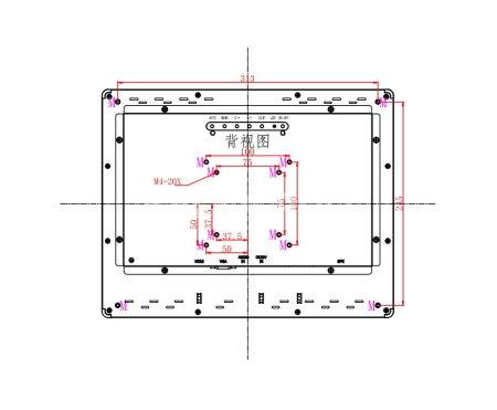 Встраиваемый монитор 15" PZ150SKZ-07S1-HV