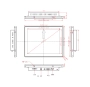 Встраиваемый сенсорный монитор 10,4" PZ104SKZ-07HPZ1-HV