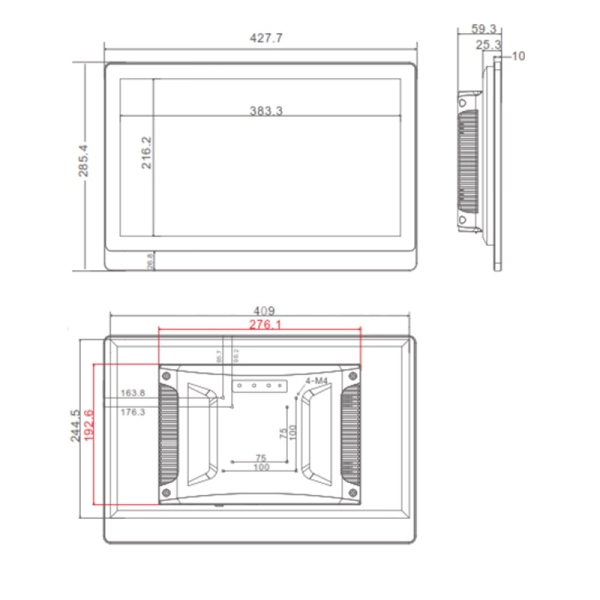 Cенсорный моноблок 17,3" PC-W173W90MJW410-TC (J1900/2/32)