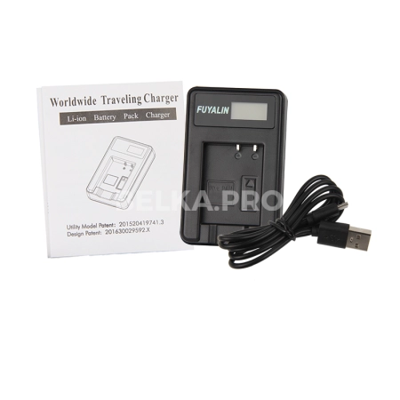 Зарядное устройство USB с дисплеем для NP-F970/F960/F550