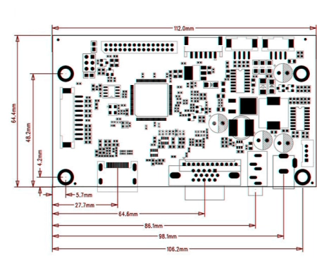 Контроллер дисплея HDMI/VGA JX-RK25A-LH-LED