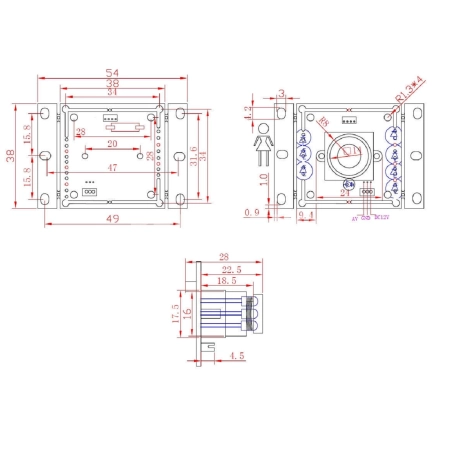 AHD камера 720ТВЛ NLK-21CAMA
