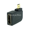 Переходник HDMI (F) - micro HDMI (M) угловой