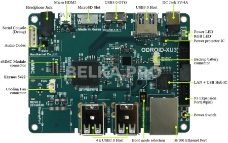 Одноплатный компьютер ODROID-XU3 Lite