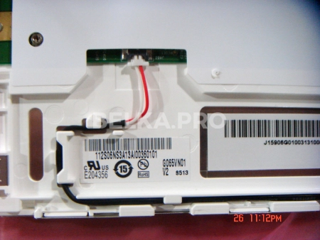 Дисплей 6,5" G065VN01 V2 с контроллером M.NT68676.3 в сборе