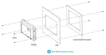 Встраиваемый монитор 7" Lilliput TK700-NP/C