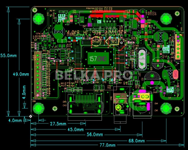 Дисплей 15,6" NV156FHM-N52 с контроллером RTD2556_eDP_1H в сборе