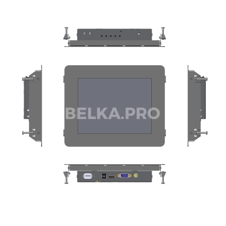 Встраиваемый сенсорный монитор 8" PN080SMK0-07HPX1-HVA