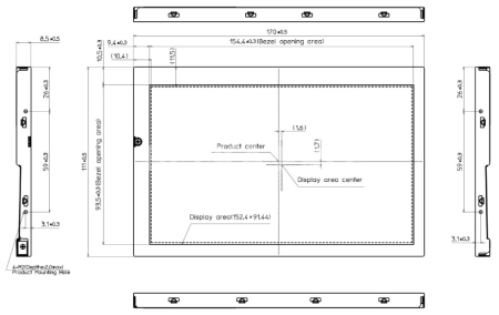 ЖК дисплей 7" NL8048AC19-14F