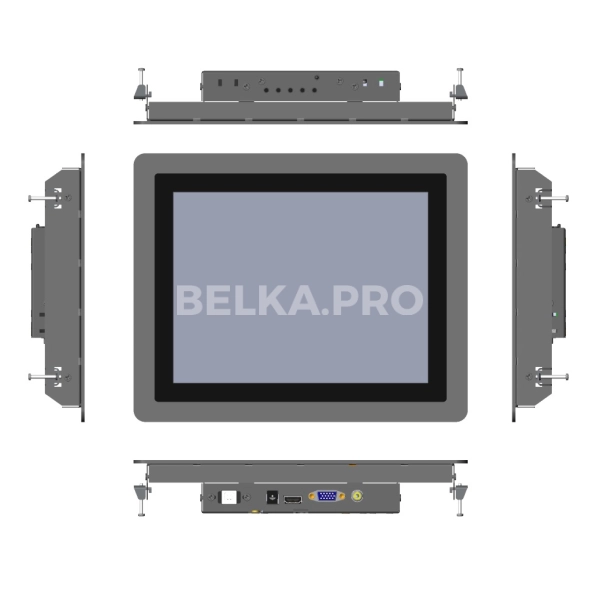 Встраиваемый сенсорный монитор 10,4" PF104SMK-07HPE1-HVA