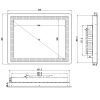 Встраиваемый сенсорный моноблок 15" PC-W150S07SAC (J1800/4/32)