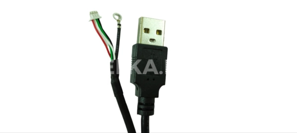 Кабель USB 2.0 A (M) - MX1.25-04P с заземлением, 150 см