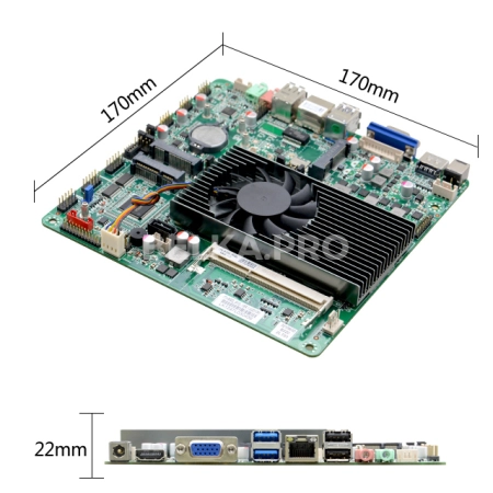 Материнская плата Mini-ITX с процессором ITX-B320_I512L (3210M)