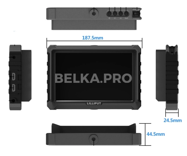 Накамерный монитор 7" Lilliput A7S Black Edition