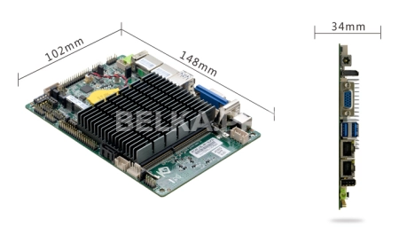 Материнская плата 3,5" с процессором EPIC-E41_J126E (J4125)