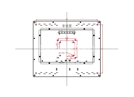 Встраиваемый сенсорный монитор 17" PZ170SKZ-20SPZ1-HV