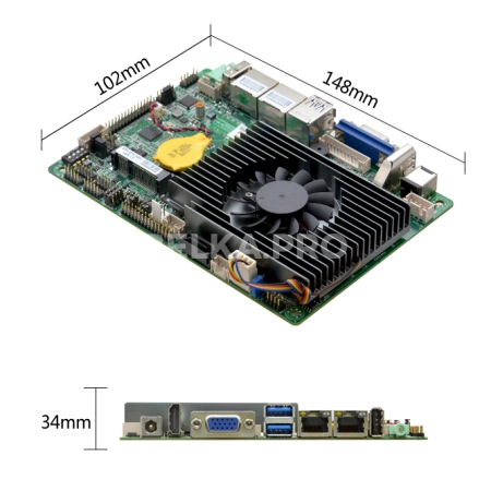 Материнская плата 3,5" с процессором EPIC-E75_I522L (6300U)