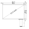 Ёмкостной сенсорный экран 13,3" PCAP-XG1331W9 с USB