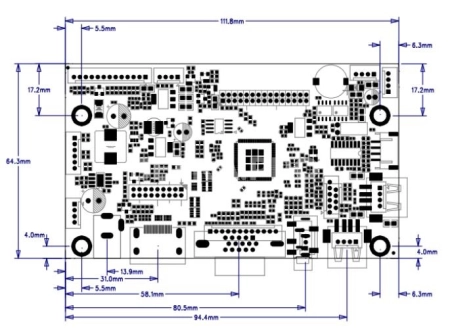 Контроллер дисплея HDMI/VGA/MP JX-V53UHV