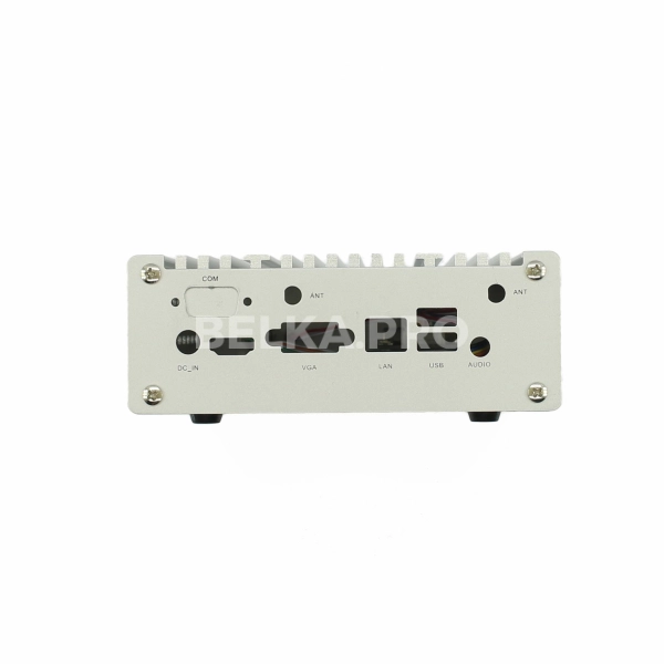 Корпус nano-ITX M1255-J1900N c БП 60Вт (серебряный)