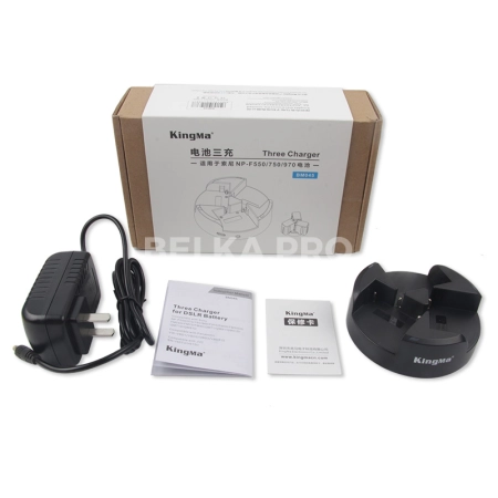 Тройное зарядное устройство для NP-F970/F960/F550