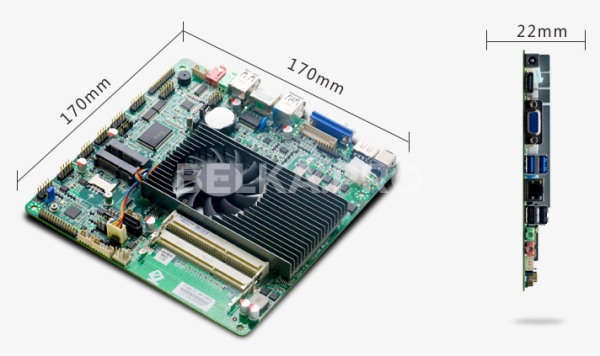 Материнская плата Mini-ITX с процессором ITX-B530_D12L (5357M)