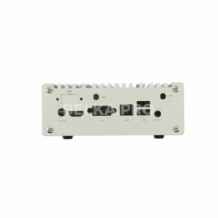 Корпус nano-ITX M1255-J1900N c БП 60Вт (серебряный)