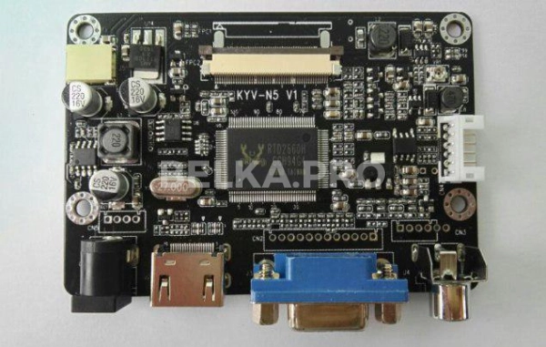 Дисплей 8" EJ080NA-05B с контроллером KYV-N5 V1 в сборе