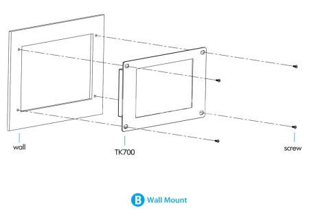 Встраиваемый монитор 7" Lilliput TK700-NP/C