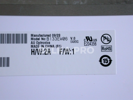 ЖК дисплей 13,3" B133EW06 V0