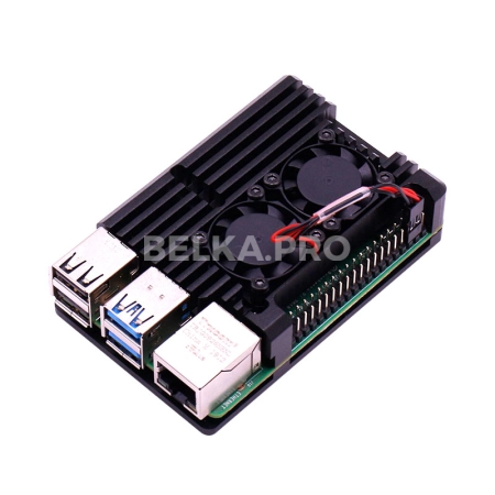 Корпус алюминиевый с охлаждением для Raspberry Pi 4