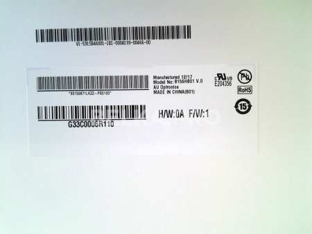 ЖК дисплей 15,6" B156HB01 V0