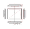 Встраиваемый монитор 12,1" PZ121SKZ-07H1-HV