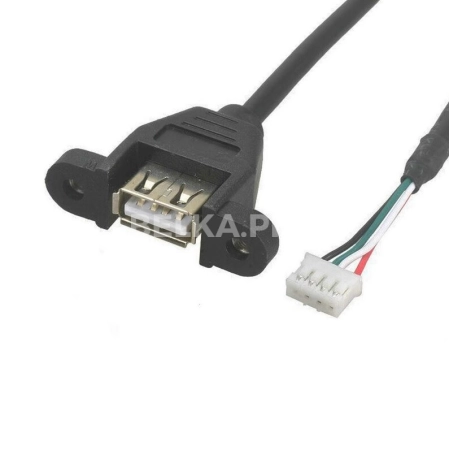 Кабель USB 2.0 A (F) с ушами - HB-05 (2 мм), 30 см