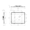Встраиваемый сенсорный монитор 17" FL170SMK6-20UPG1-HDV