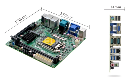 Материнская плата Mini-ITX ITX-Q250M1